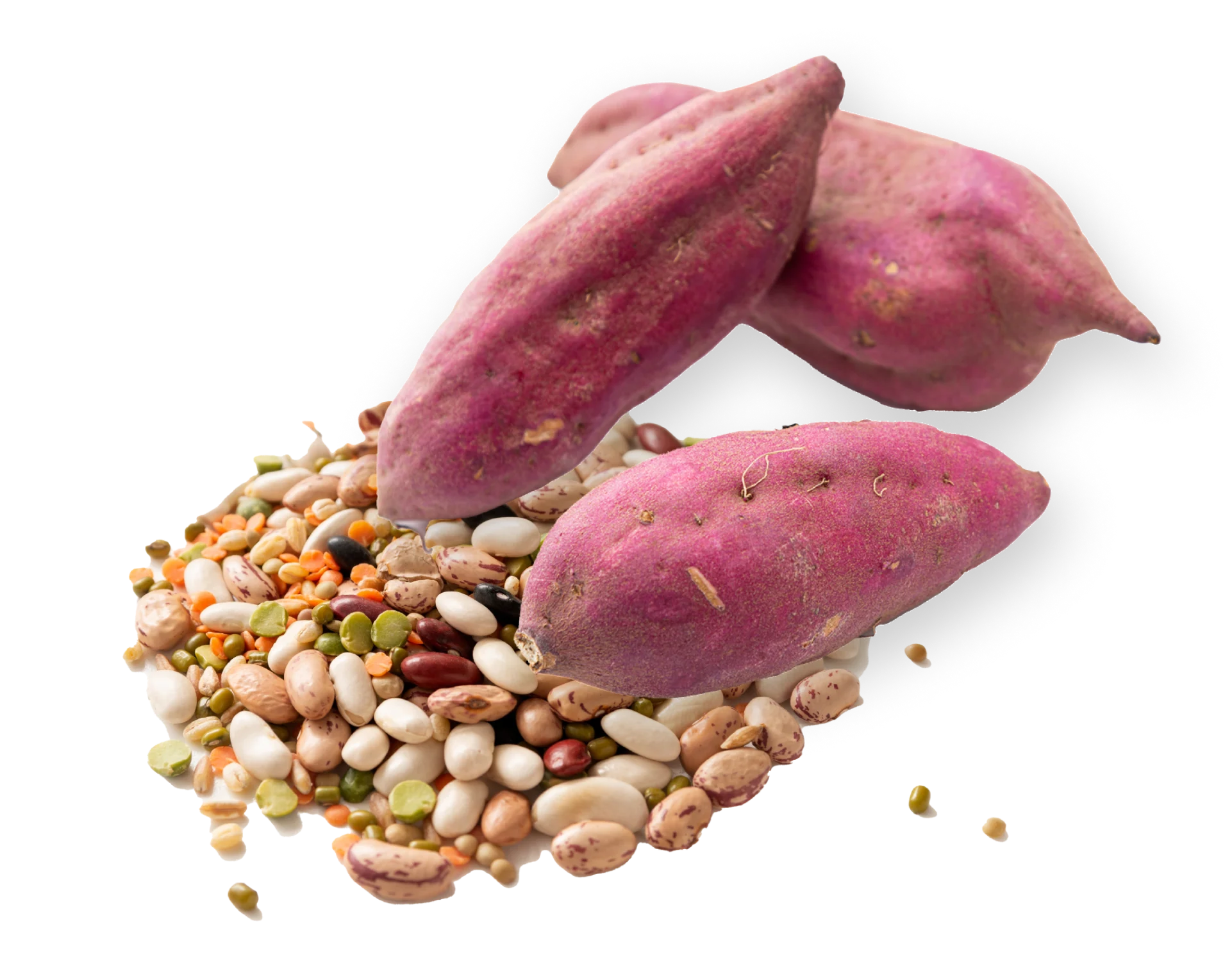 Sweet potatoes and beans