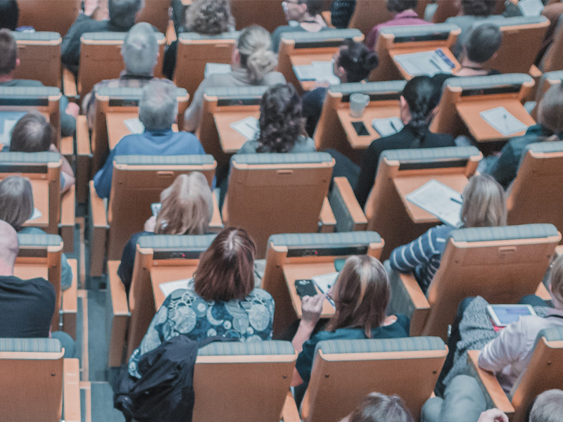 students in lecture hall